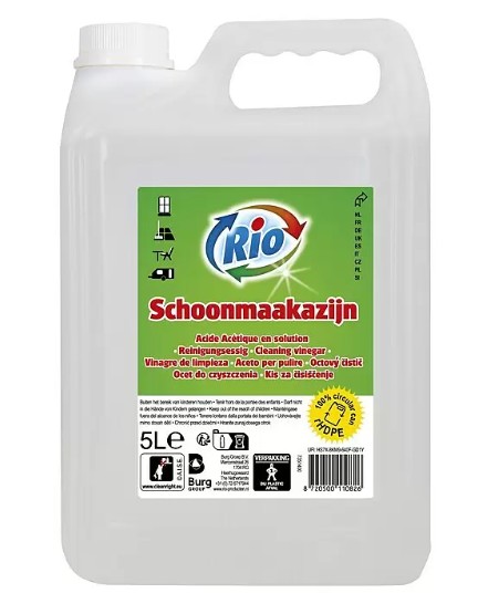 schoonmaak azijn fles 5 liter can