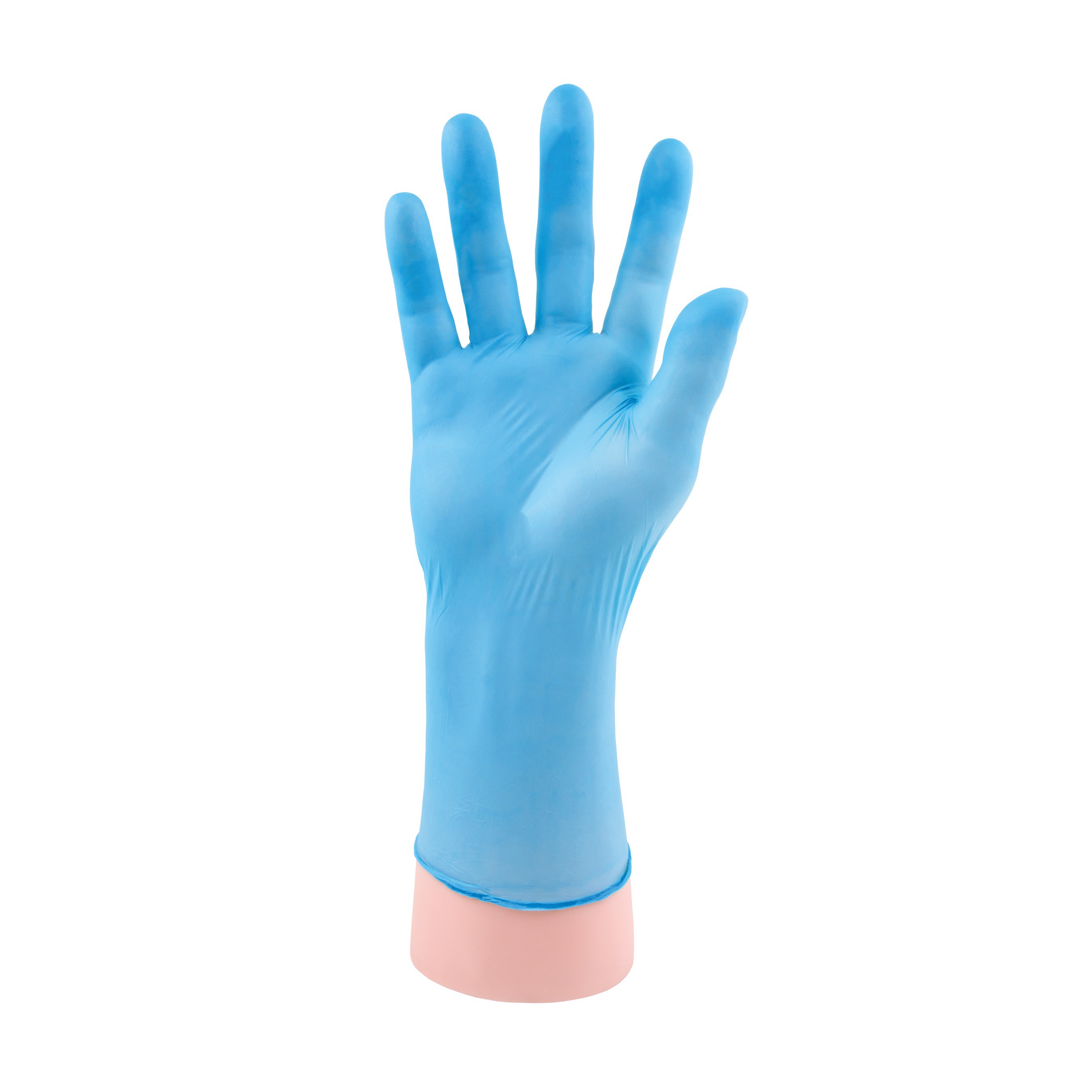 Blauwe nitril handschoenen disposable – ongepoederd met grip