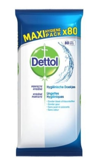 Dettol Hygiënische Doekjes Maxi Pack 80 stuks