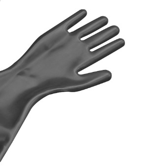 Isolator glove bromobutyl