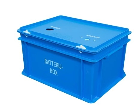Batterijbox- v part blauw