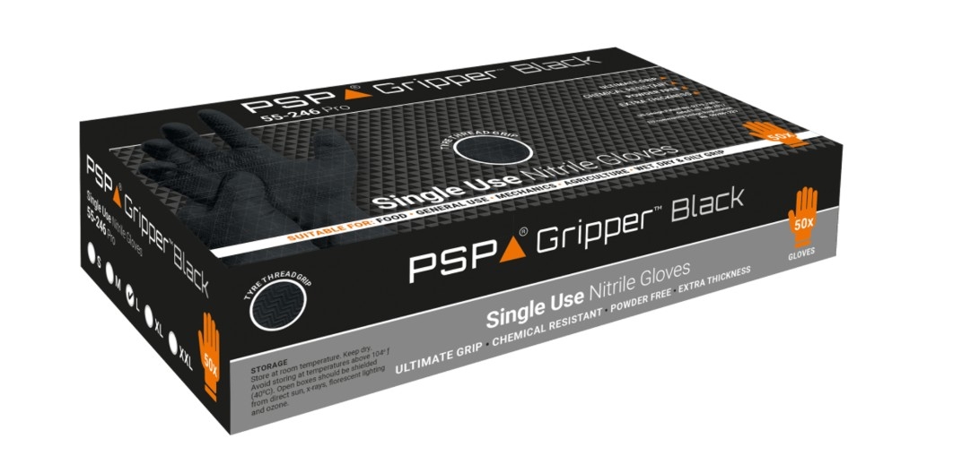 Extra dikke nitrile handschoen gripper